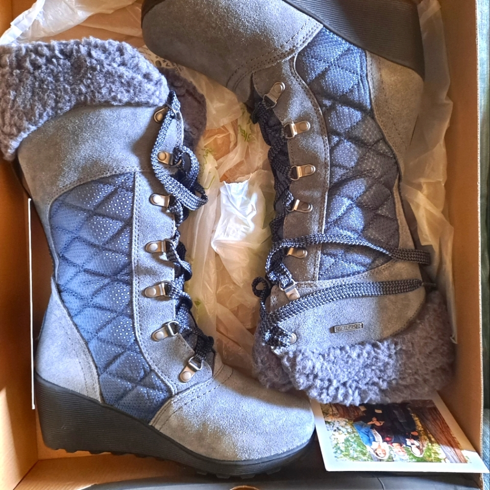Bearpaw Destiny "Charcoal" boots Women's USA 7 EU 38 JP 24 BRAND NEW IN BOX